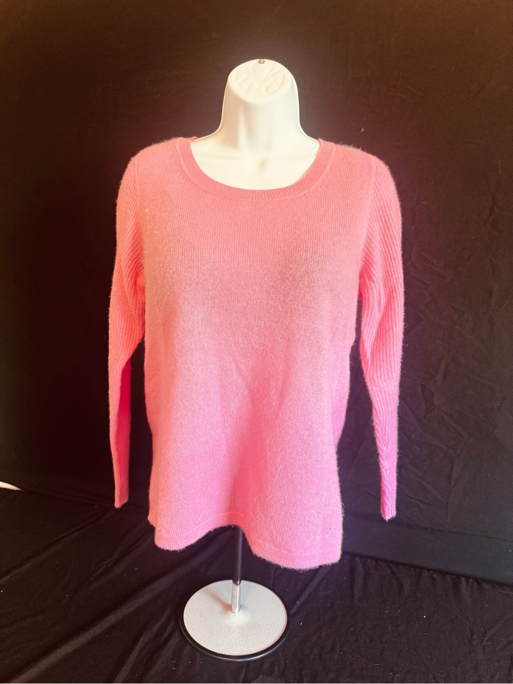 Women's Crew Neck Pink Knit Sweater